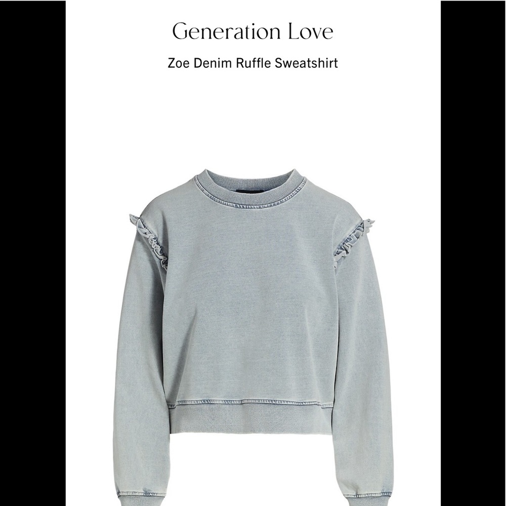 NWOT generation love xsmall sweatshirt